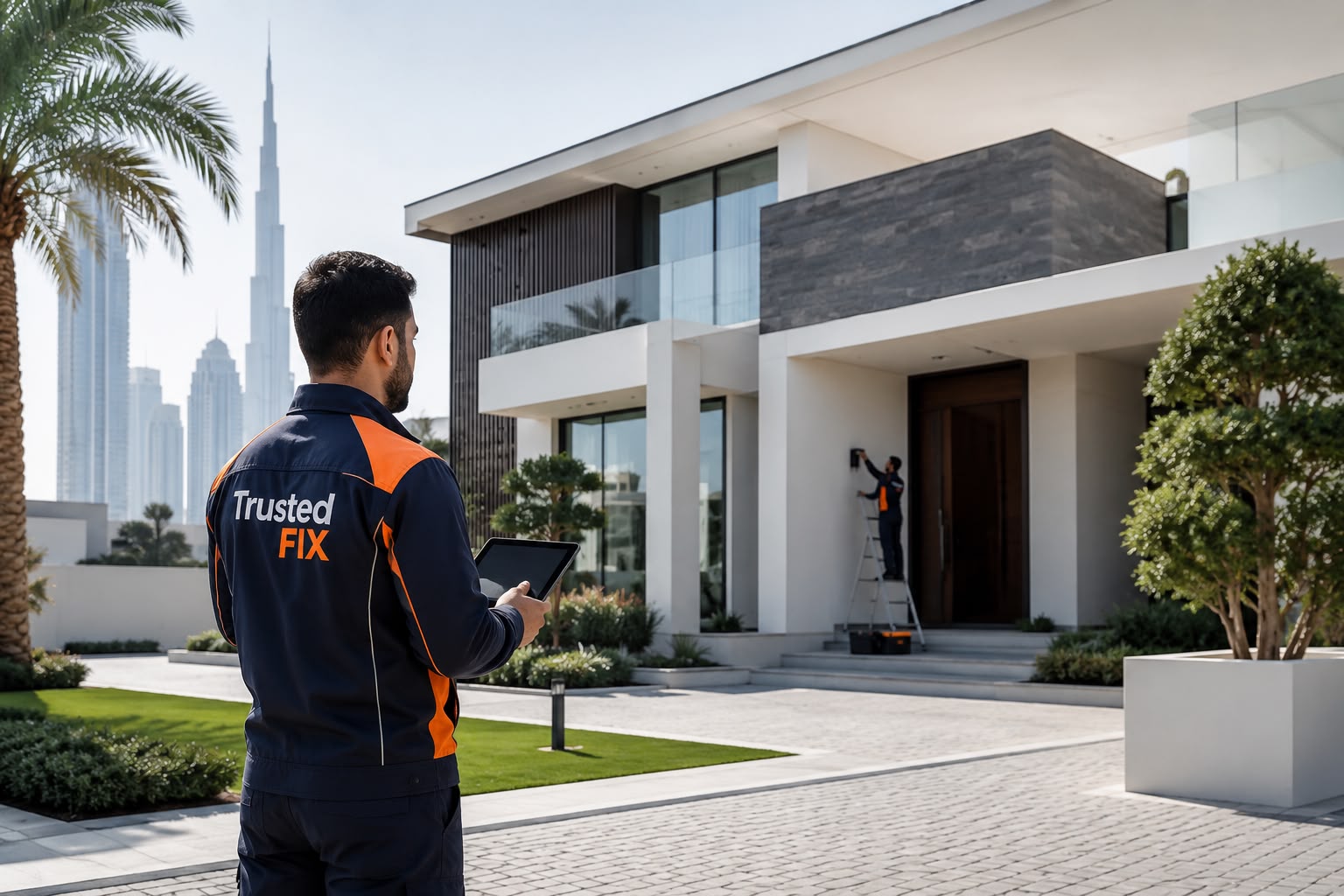 Trusted FIX property maintenance technician at a Dubai villa